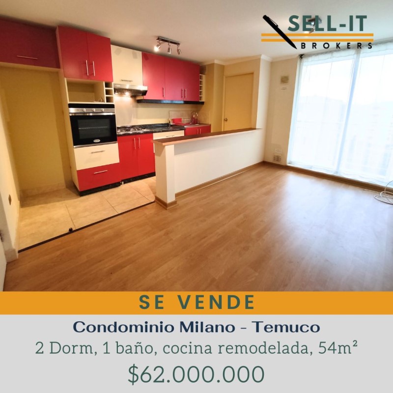 Departamento en Venta en Temuco 2 dormitorios 1 baño