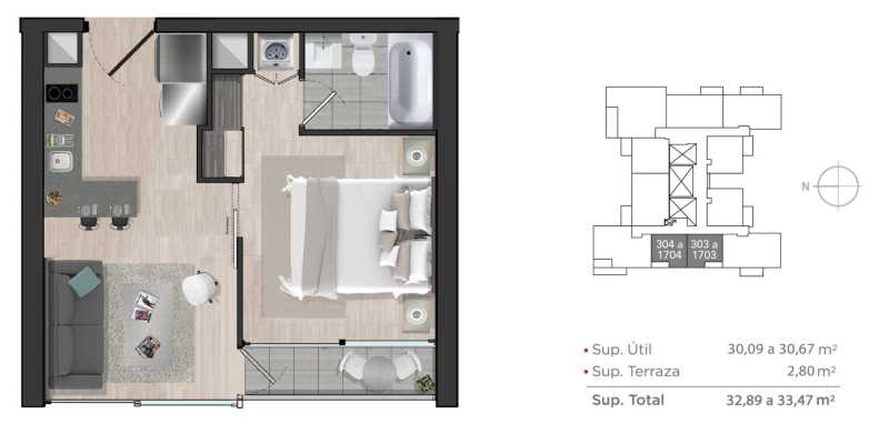 departamento en arriendo en Ñuñoa